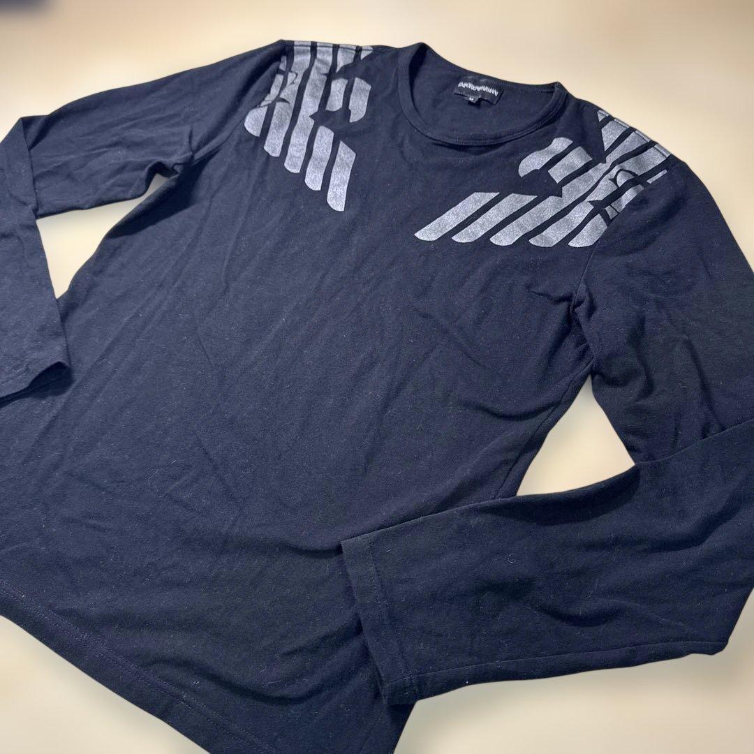 希少品　ENPORIO ARMANI 長袖カットソー グラフィックプリント