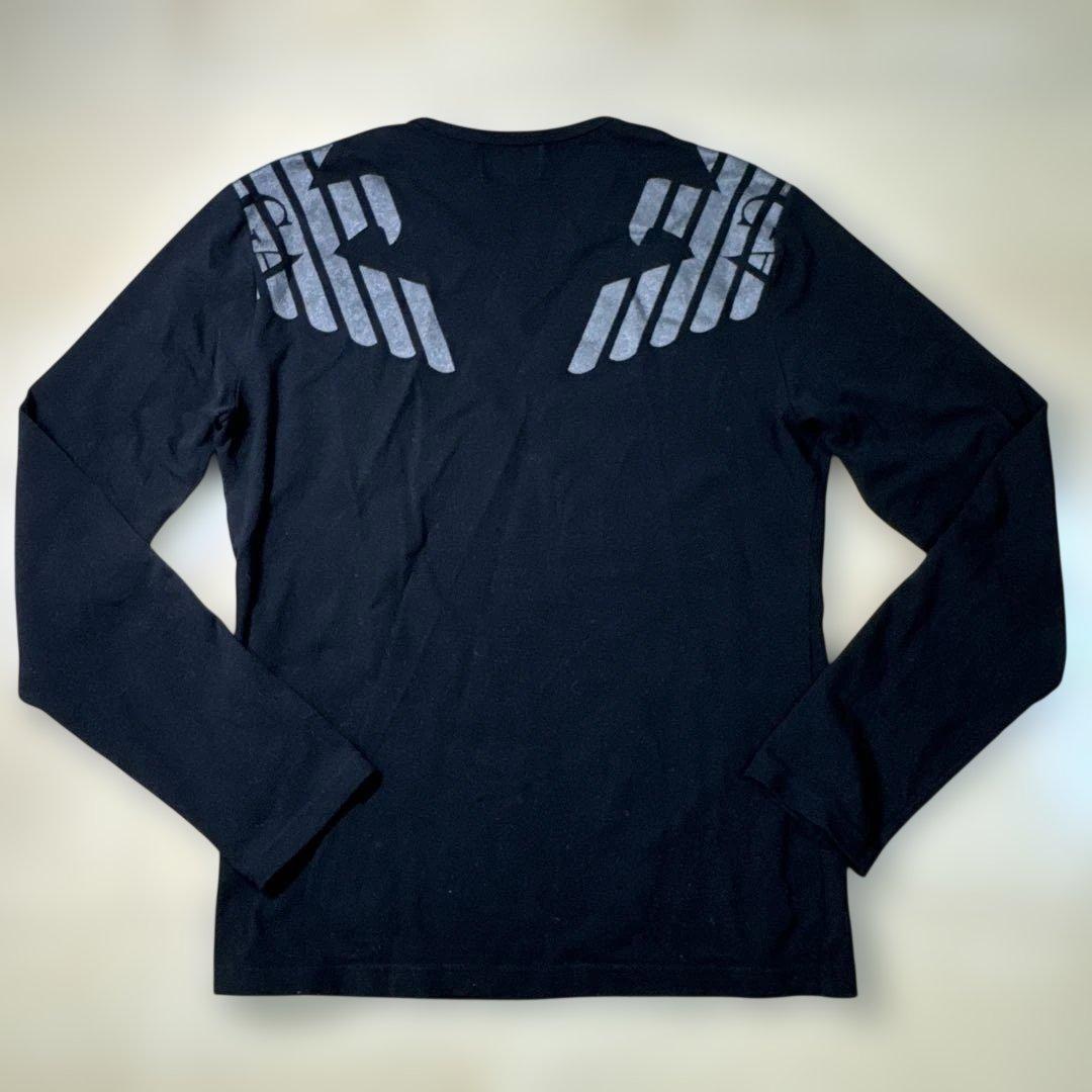 希少品　ENPORIO ARMANI 長袖カットソー グラフィックプリント