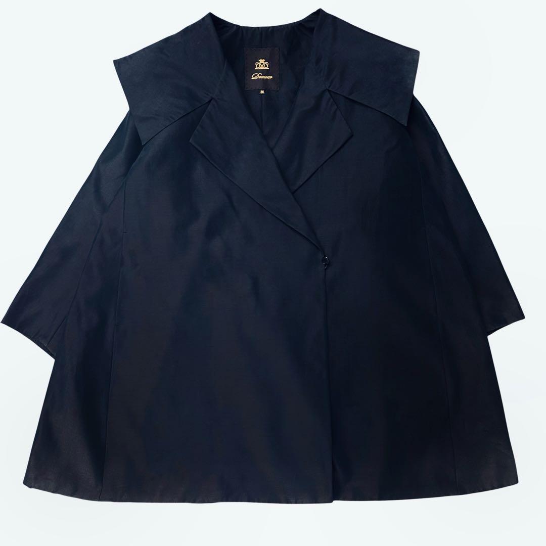 美品❤️定価15.4万＊Drawer 23SS セーラーカラーコート 36