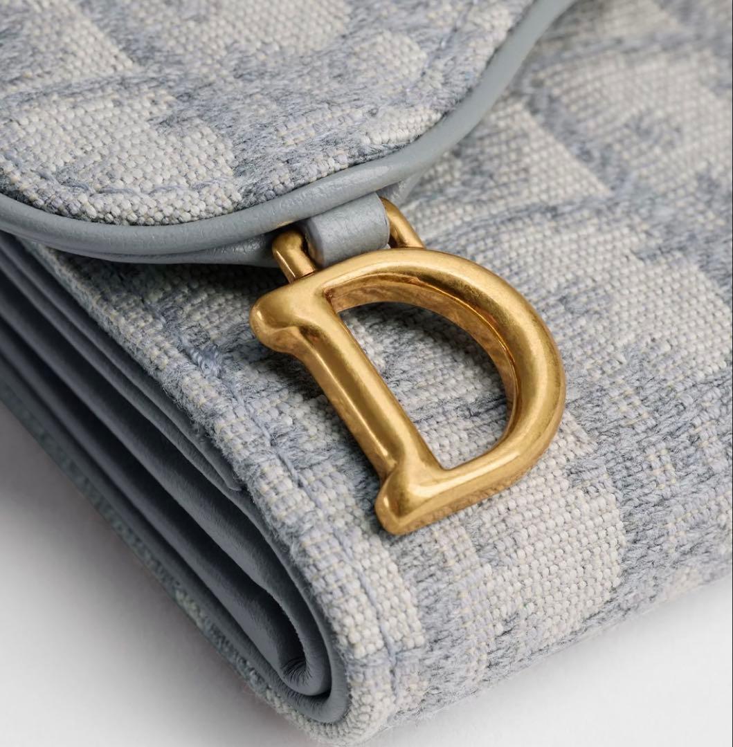 Dior クリスチャンディオール ロータスウォレット サドル 箱付き