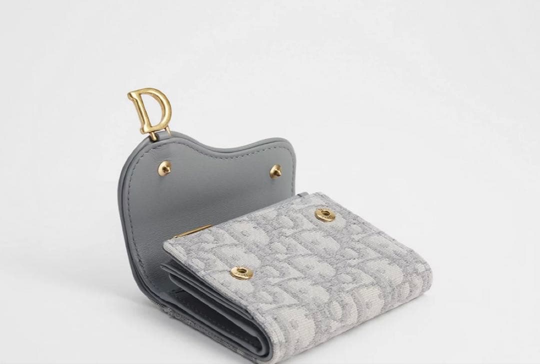 Dior クリスチャンディオール ロータスウォレット サドル 箱付き