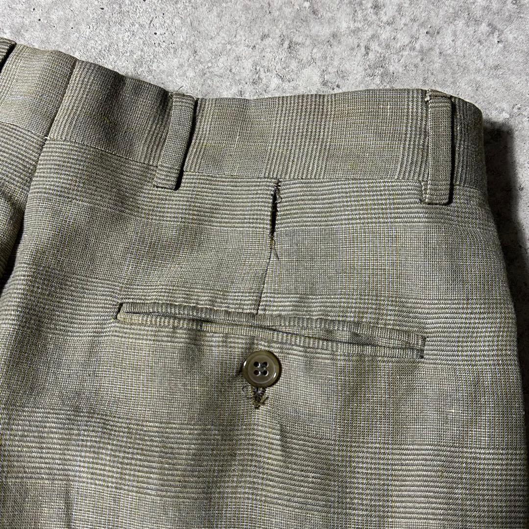 90s Giorgio Armani リネンビスコース セットアップ ベージュ