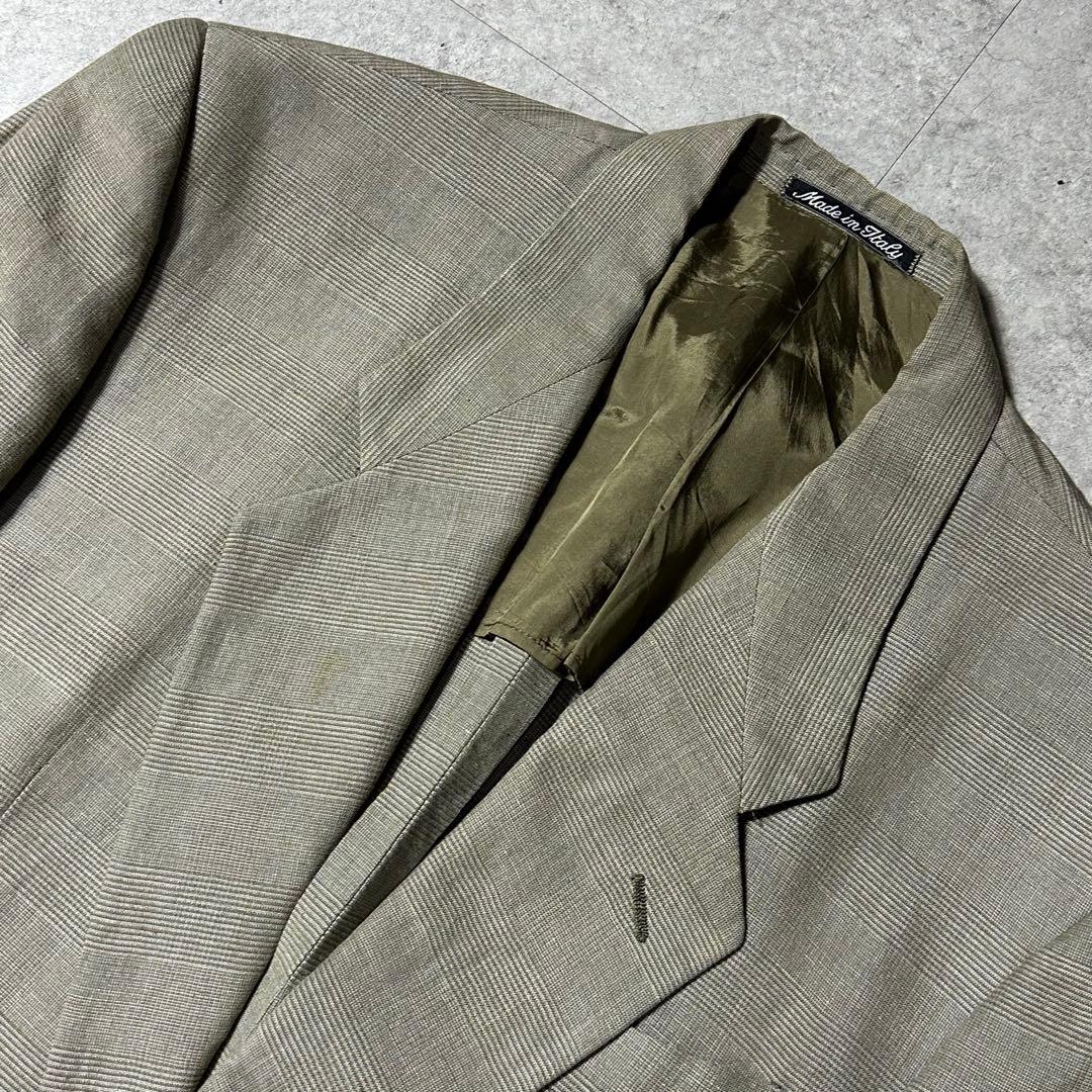 90s Giorgio Armani リネンビスコース セットアップ ベージュ