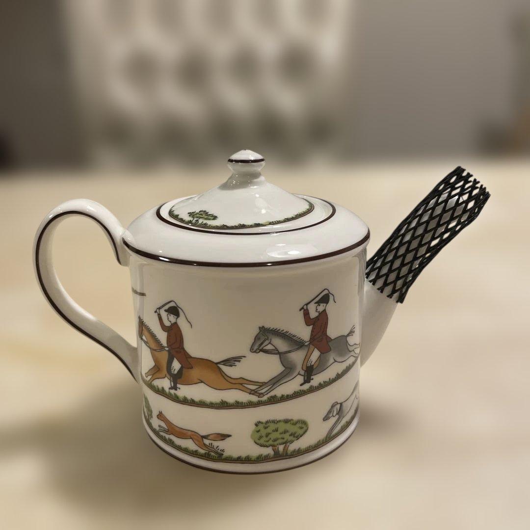  ウェッジウッド ハンティングシーン ティーポット