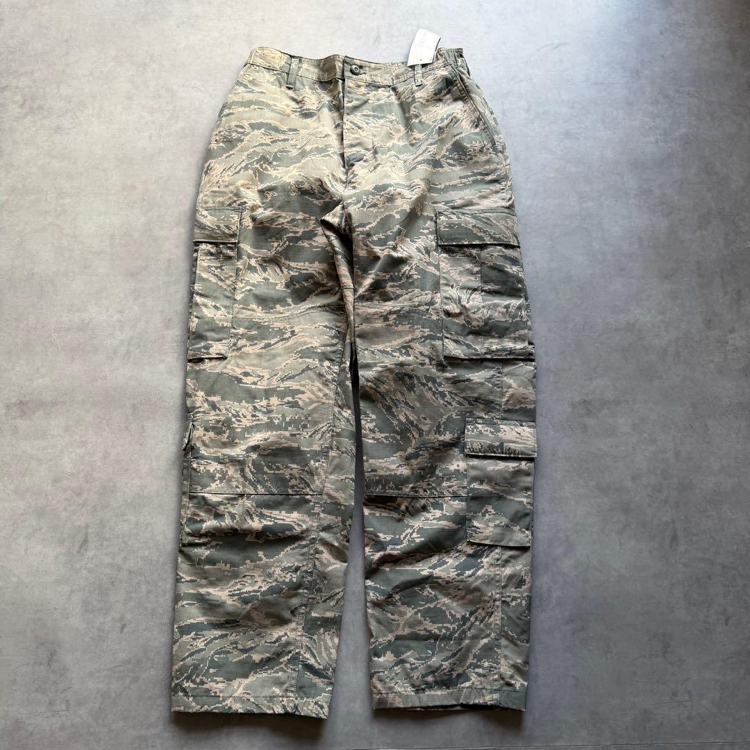 デッドストック 00s 米軍USAF ABU デジタルタイガーカモカーゴパンツ