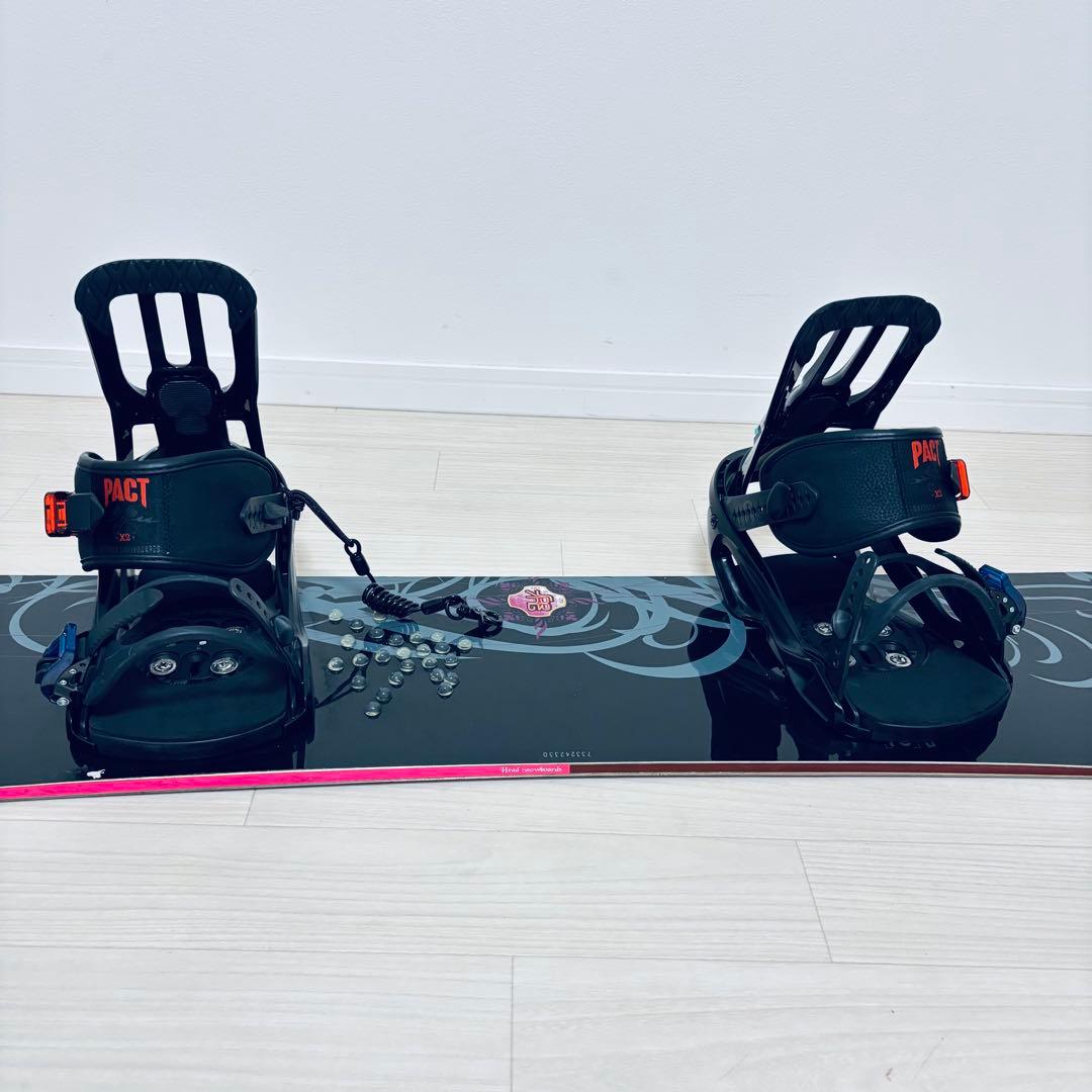 head スノーボードセット バイン サロモン　パクト　Mサイズ　142cm
