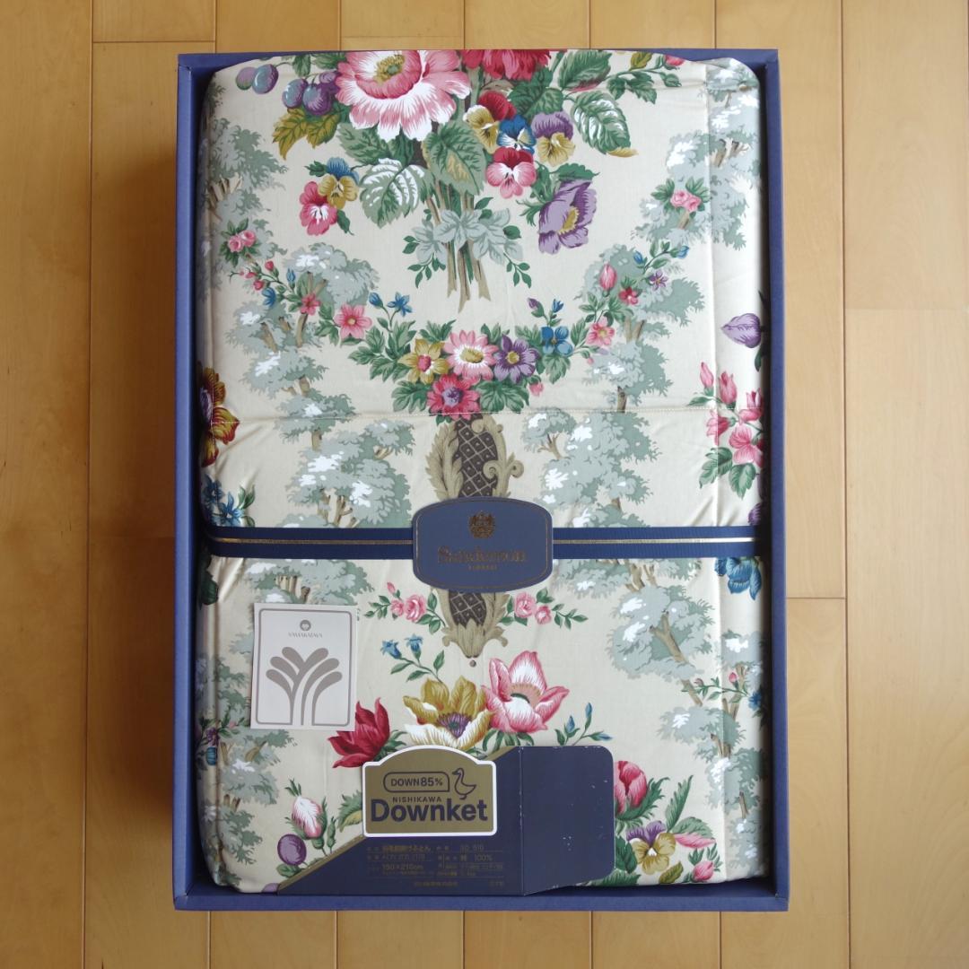 【未使用】Sunderson　羽毛肌掛けふとん　150×210㎝