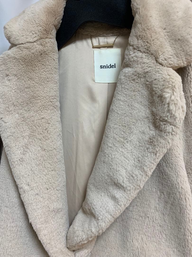 Diorおまけつき⭐︎snidel ベージュ もこもこロングコート