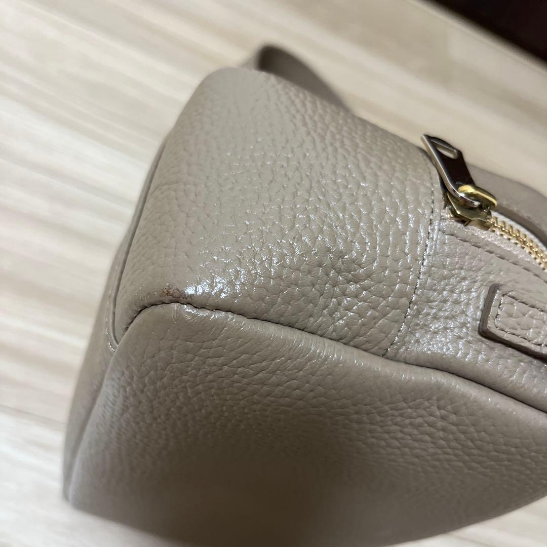 ch!iiibag ワイドベルトボストン グレージュ 2WAY バッグ