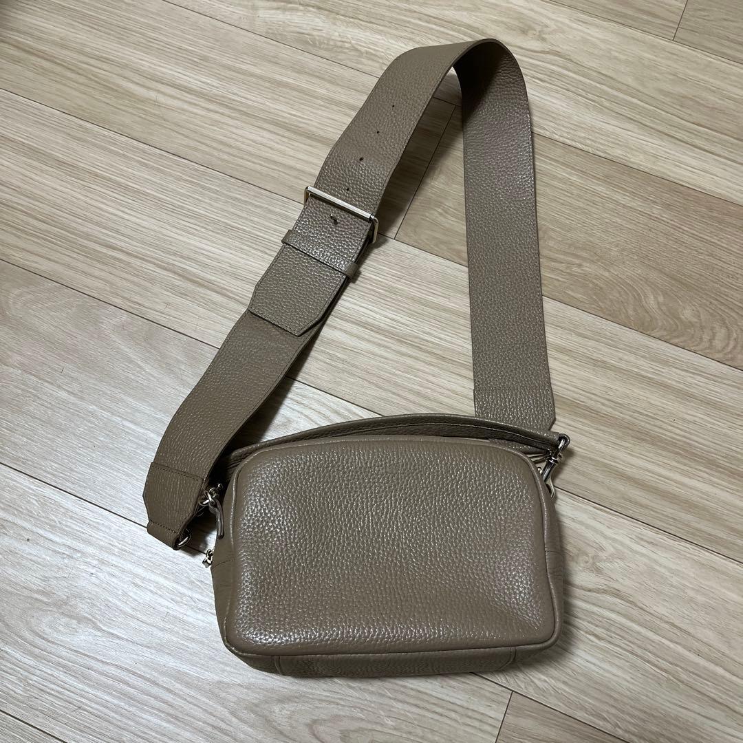 ch!iiibag ワイドベルトボストン グレージュ 2WAY バッグ