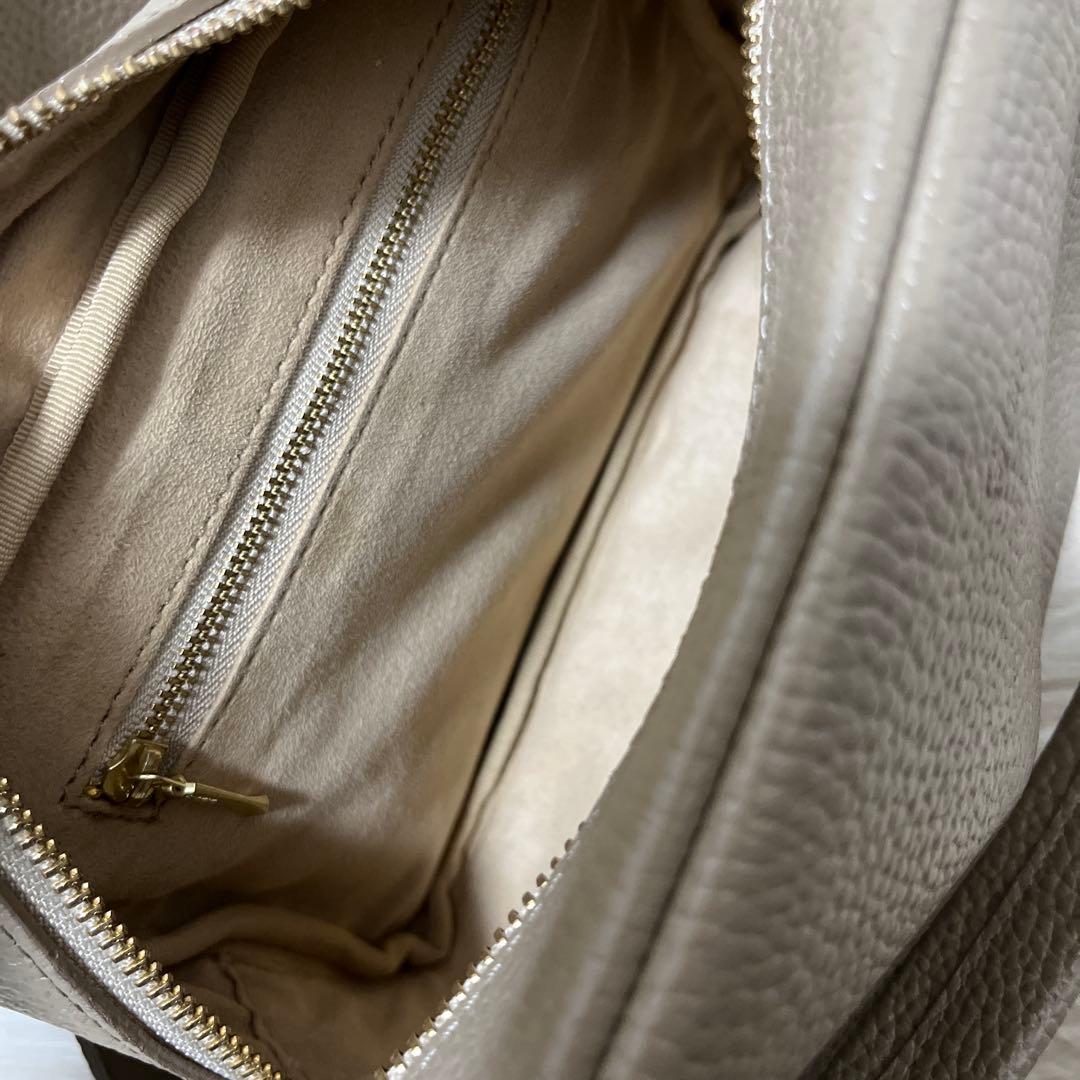 ch!iiibag ワイドベルトボストン グレージュ 2WAY バッグ