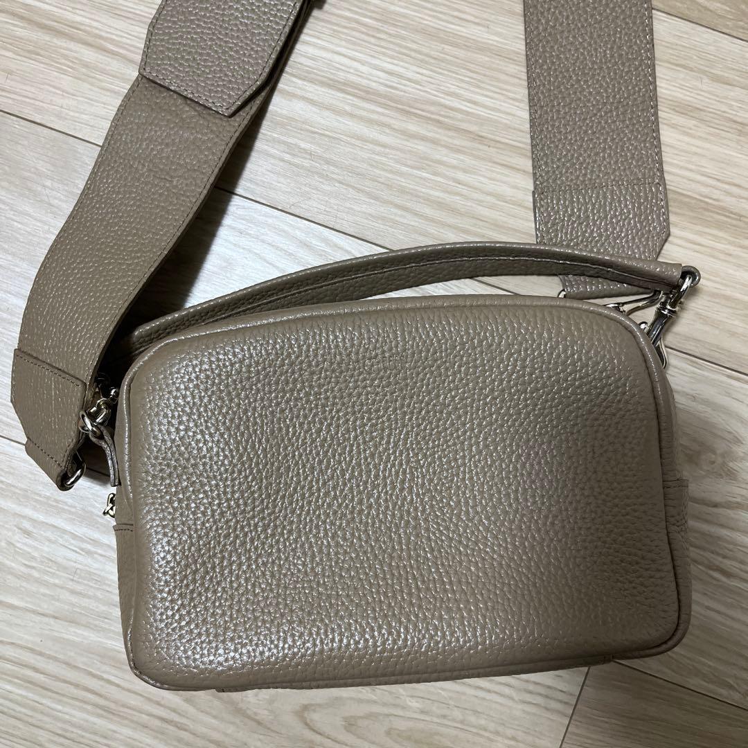 ch!iiibag ワイドベルトボストン グレージュ 2WAY バッグ