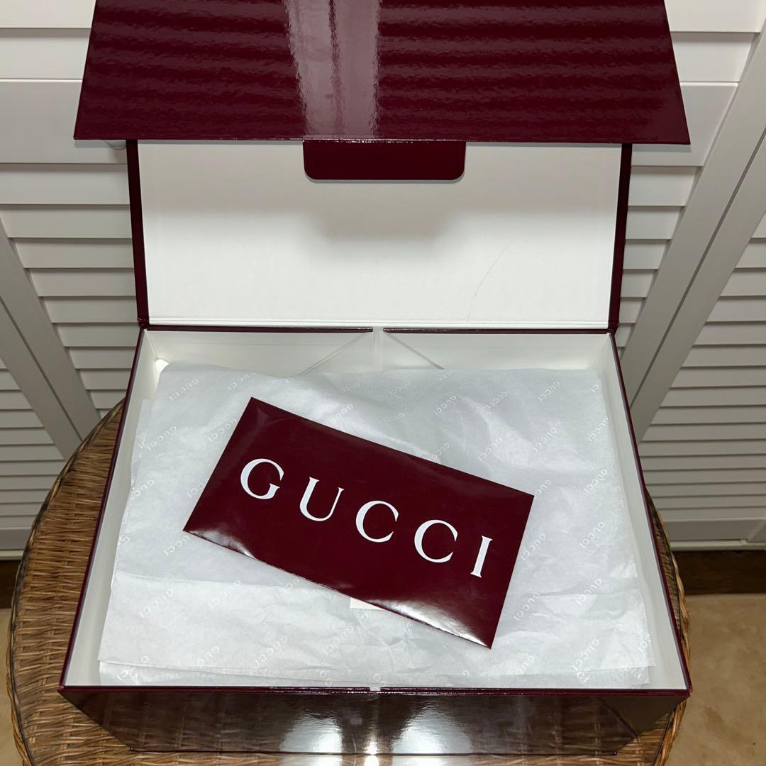 GUCCI グッチ レザーデニムバケットハット