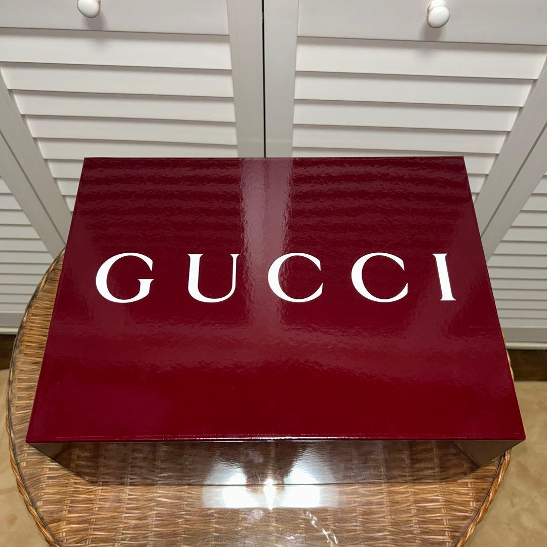 GUCCI グッチ レザーデニムバケットハット