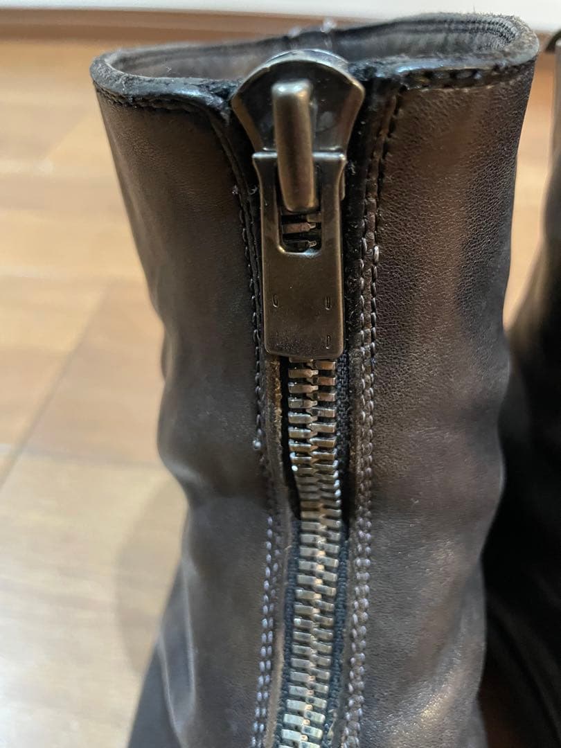 GUIDI PL1 フロントジップ　馬革 サイズ43