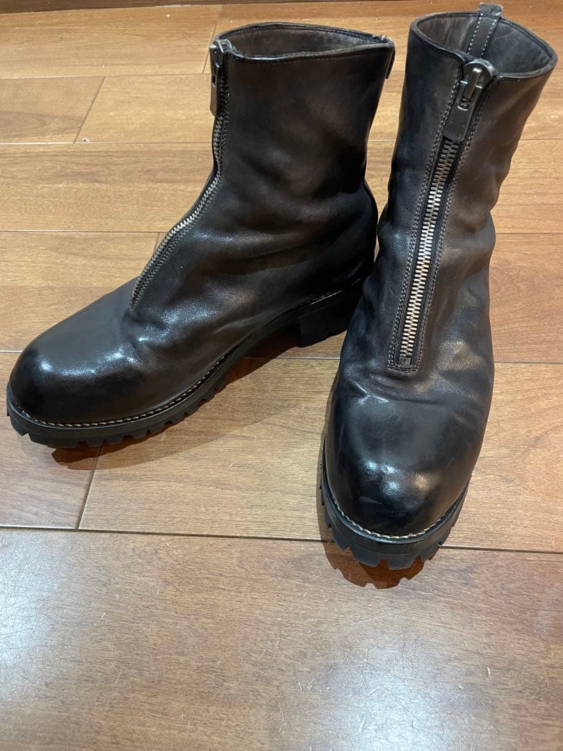 GUIDI PL1 フロントジップ　馬革 サイズ43
