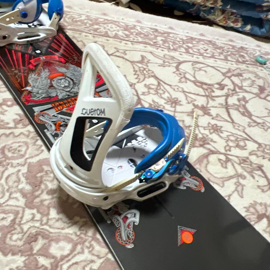 美品 BURTON 156cm CUSTOM バイン付 スノーボードセット
