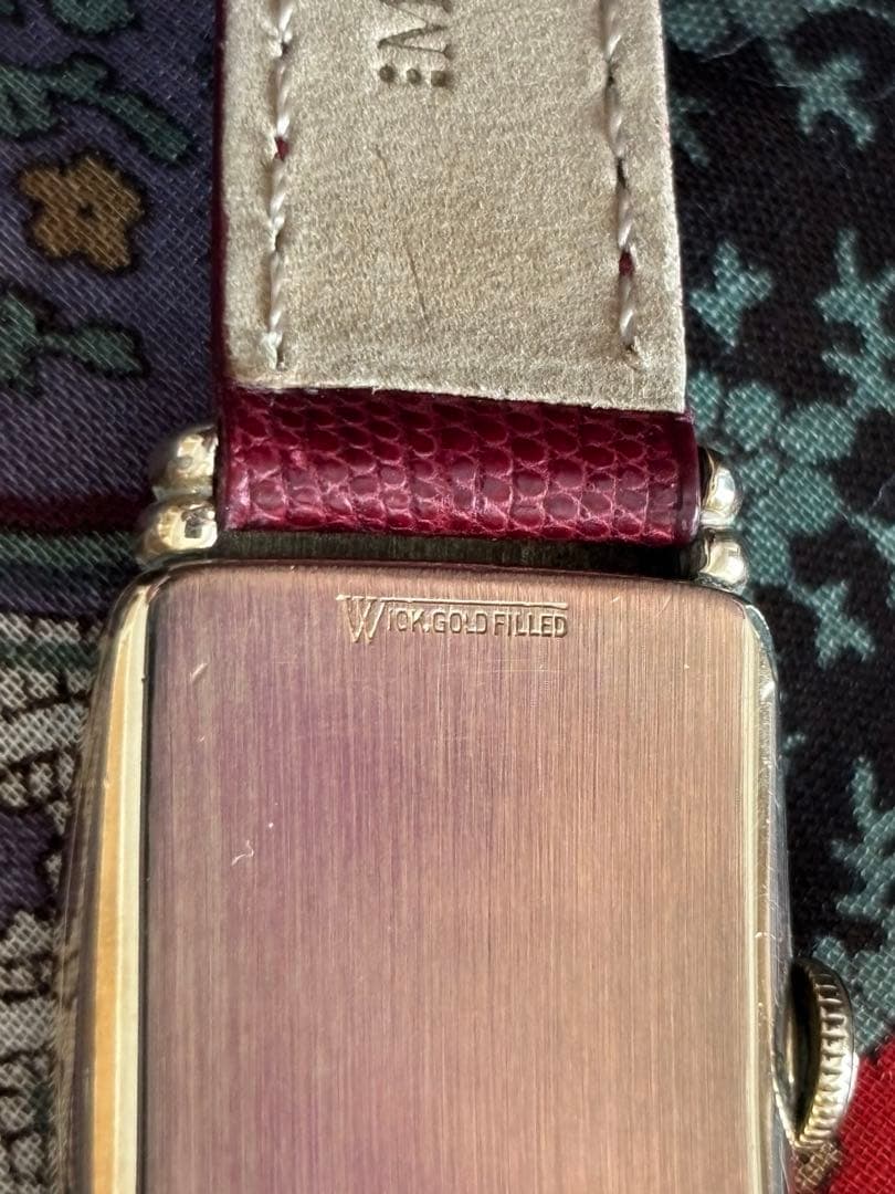 お買い得ハミルトン手巻　希少Emerson稼働美品植字インデックス18金無垢素材