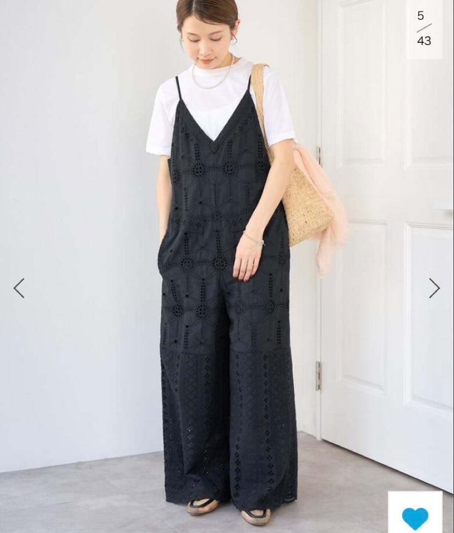 イエナ　レース　サロペット