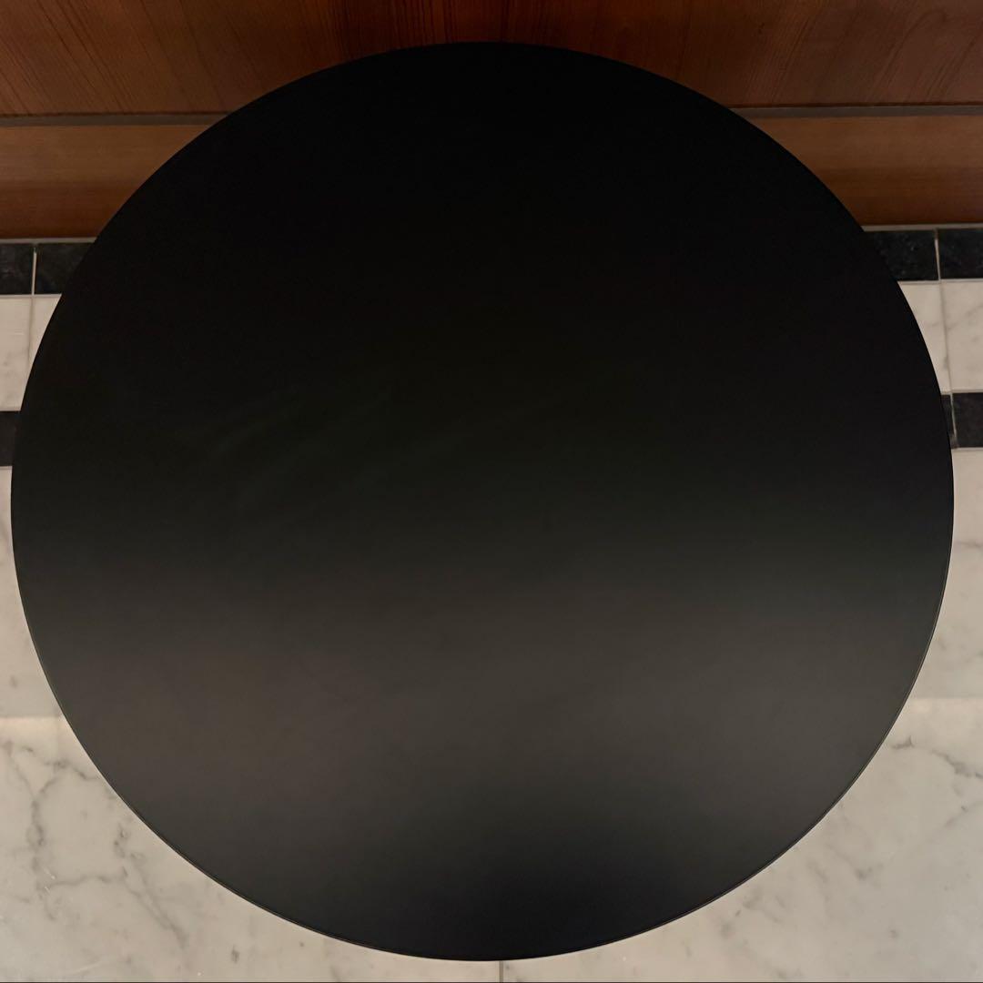 イデー IDEE ワラビー 丸テーブル スチール×ラタン 黒 ローテーブル