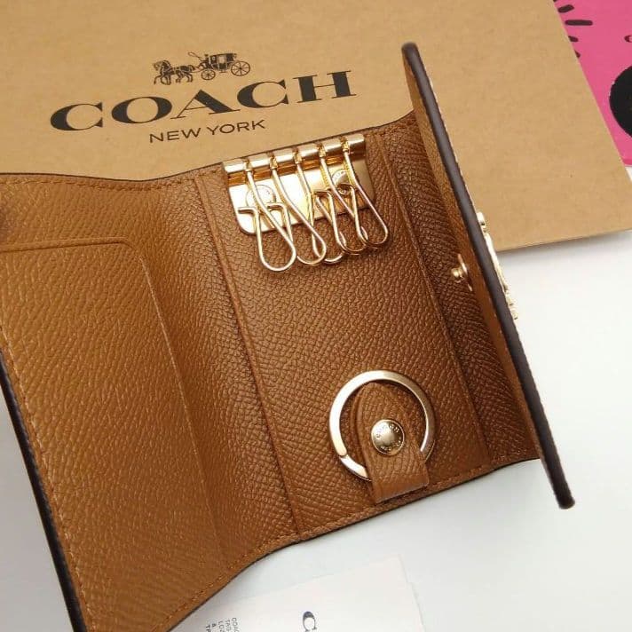 新品　COACH　キーケース　キーリング　レディース