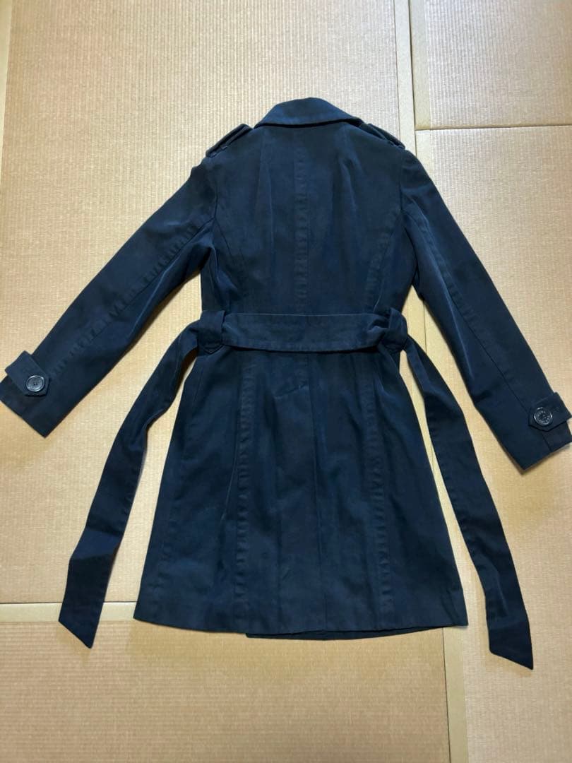 MARCJACOBS黒　コーデュロイ　ダブルボタン　6 ベルトコート2WAY