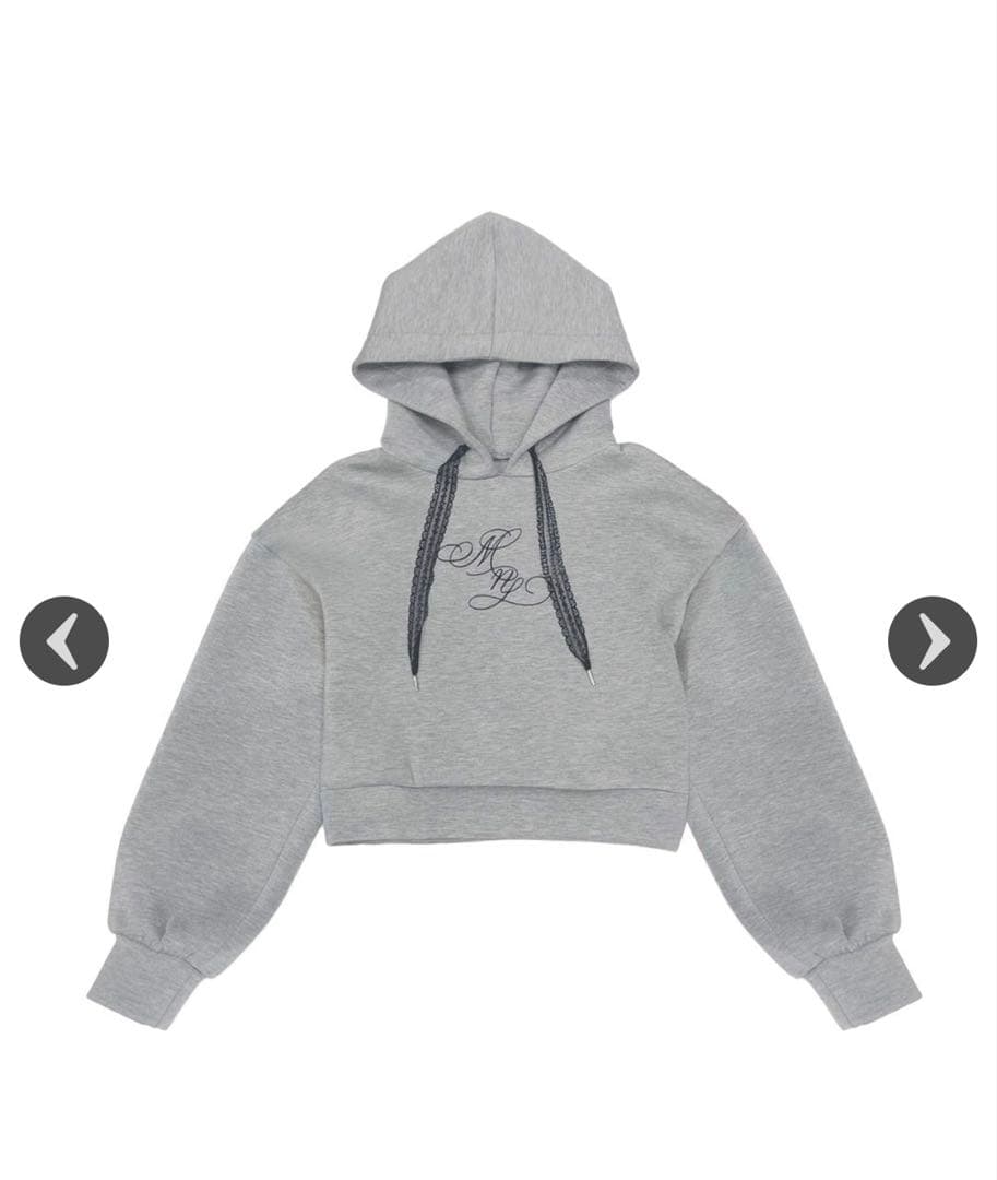 ミシェルマカロン MNロゴフーディー トレーナー