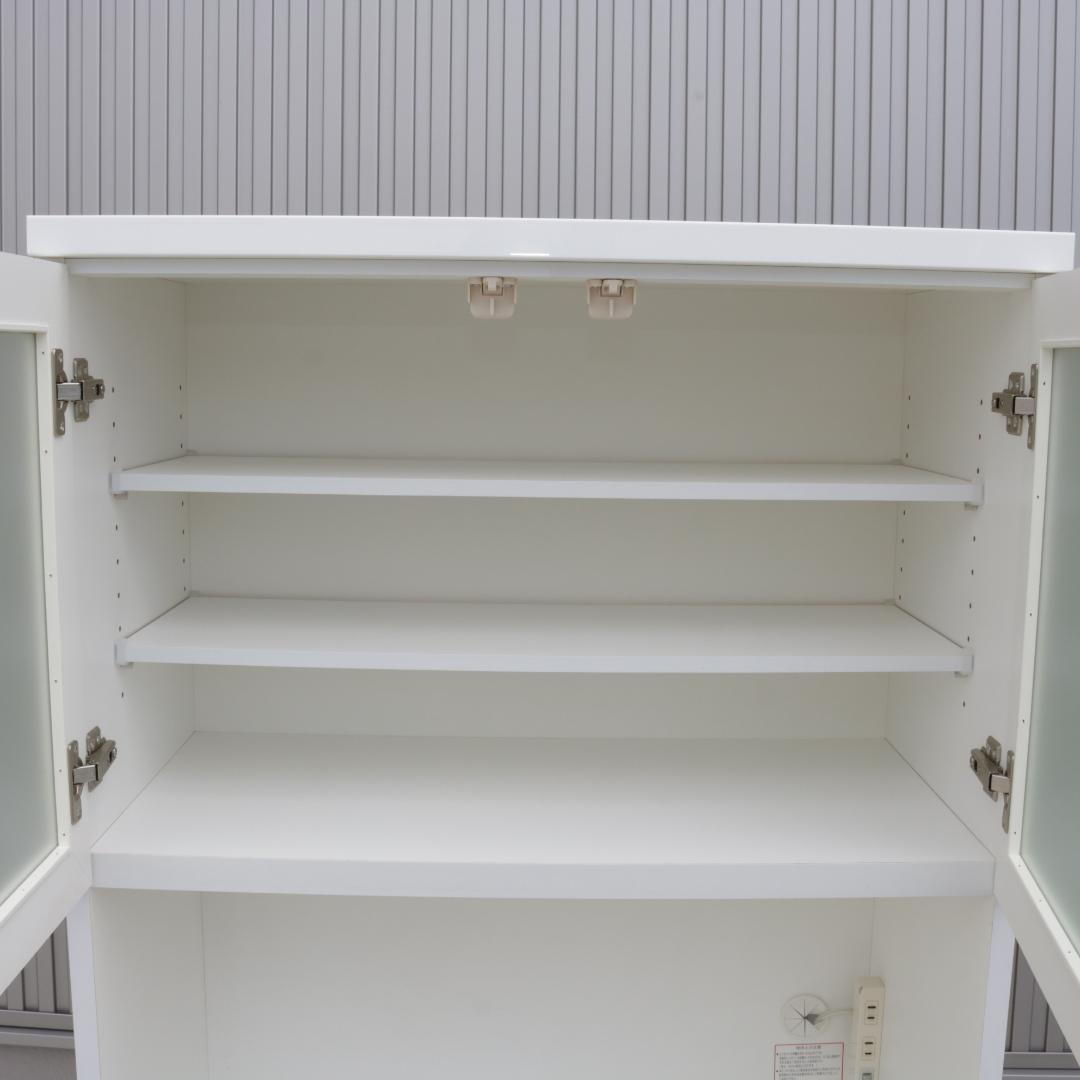 ニトリ 食器棚 コパン キッチンボード COPAIN 80KB ホワイト 白