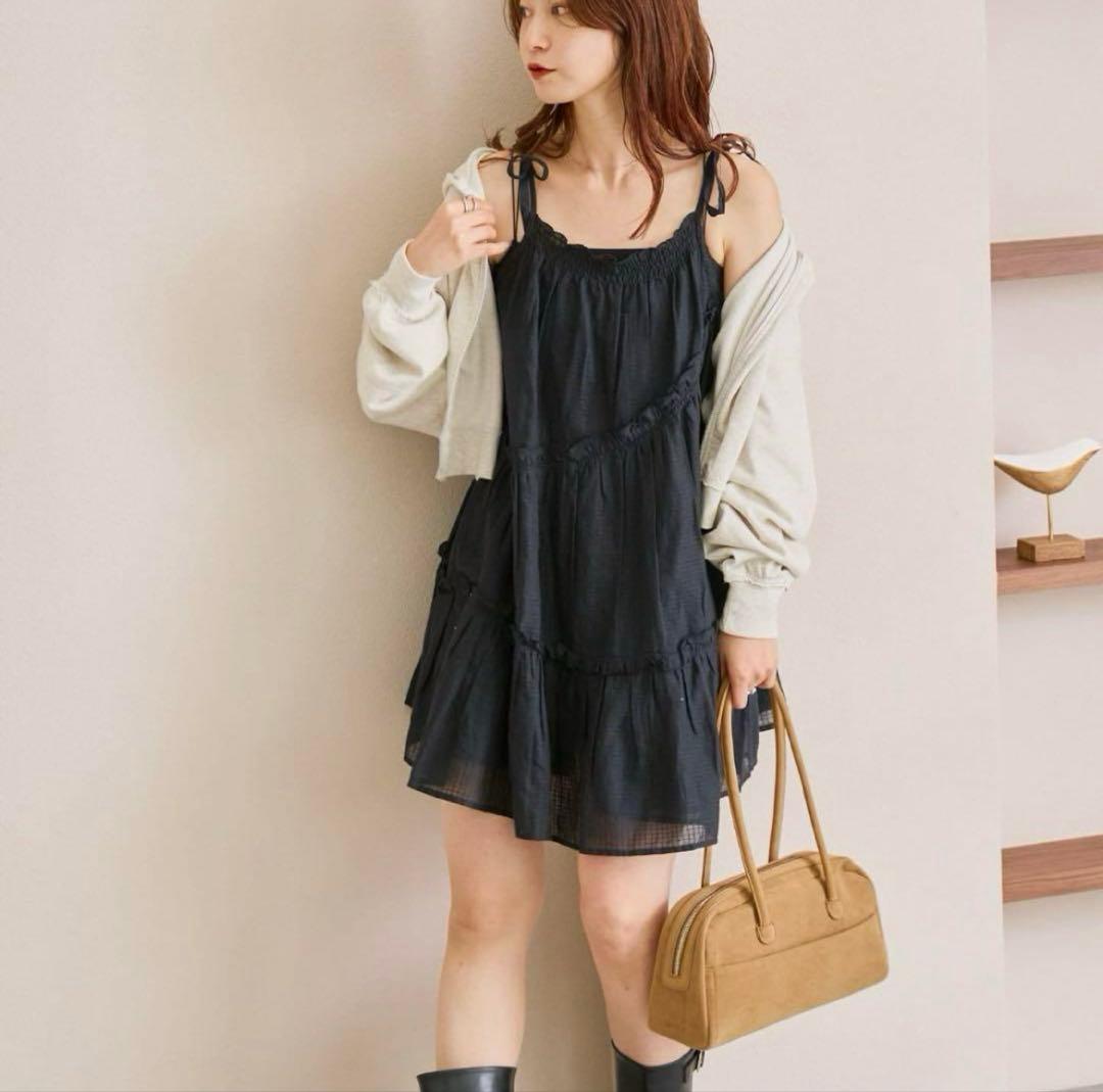 kastane カスタネ　インド綿ティアードチュニック