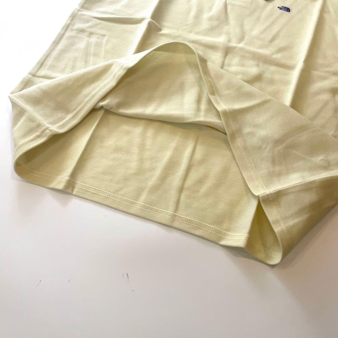 【新品】M ノースフェイス パープルレーベル ポロシャツ モスステッチ クリーム