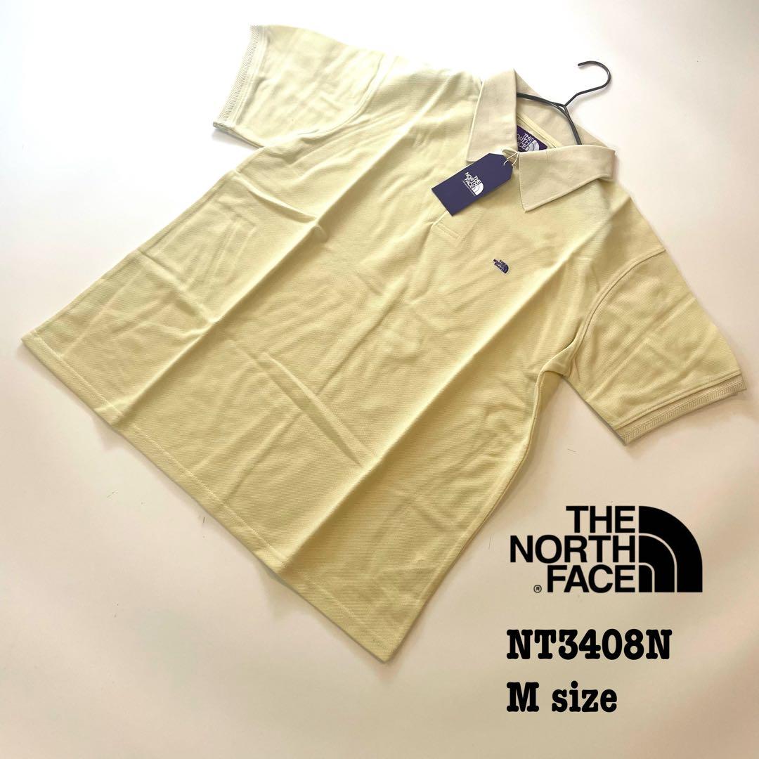 【新品】M ノースフェイス パープルレーベル ポロシャツ モスステッチ クリーム