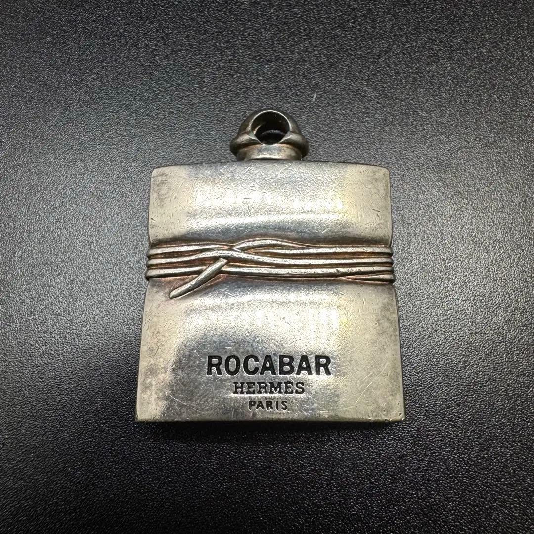 HERMES ロカバールキーホルダーシルバー 香水ボトル aq12362