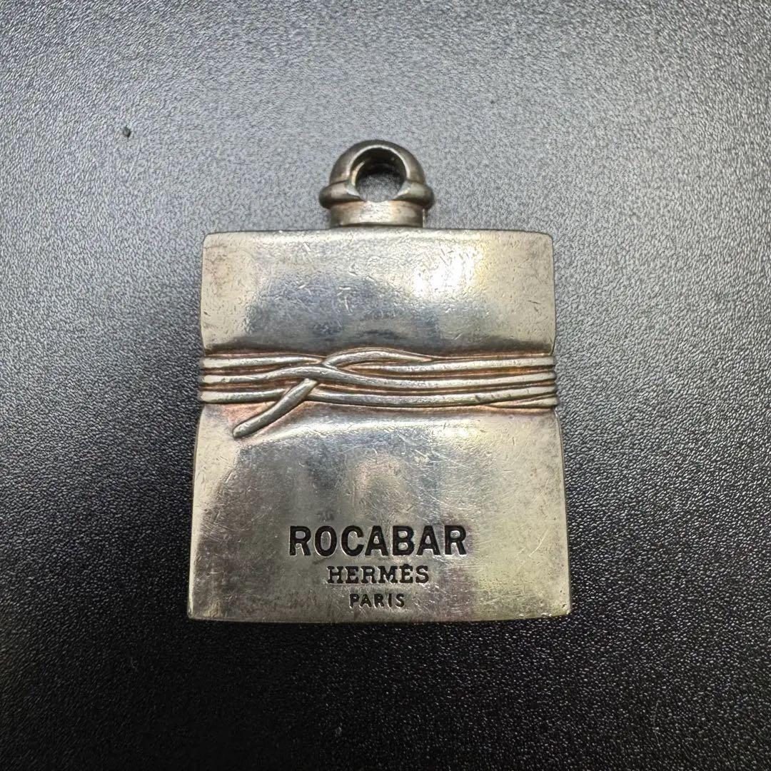 HERMES ロカバールキーホルダーシルバー 香水ボトル aq12362