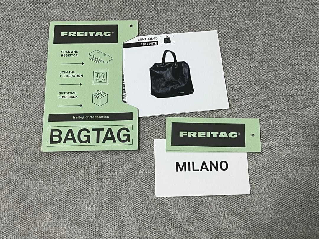 F201 PETE 希少 ブラック　FREITAG フライターグ