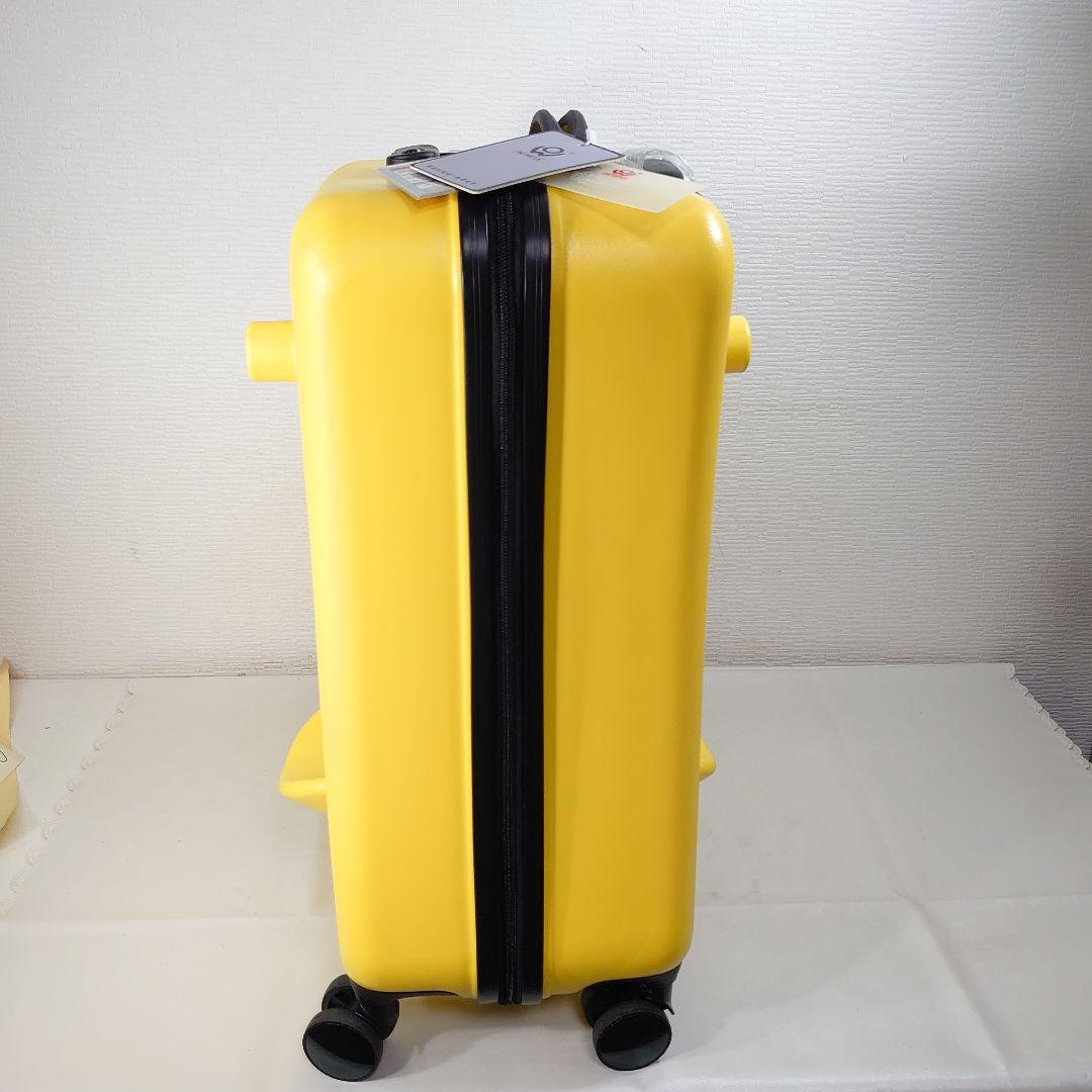 キッズトラベル 子供が乗れる キャリーケース クッションプラス イエロー