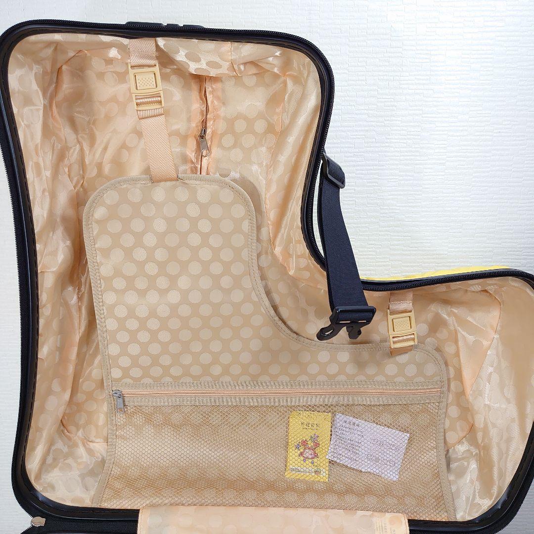 キッズトラベル 子供が乗れる キャリーケース クッションプラス イエロー