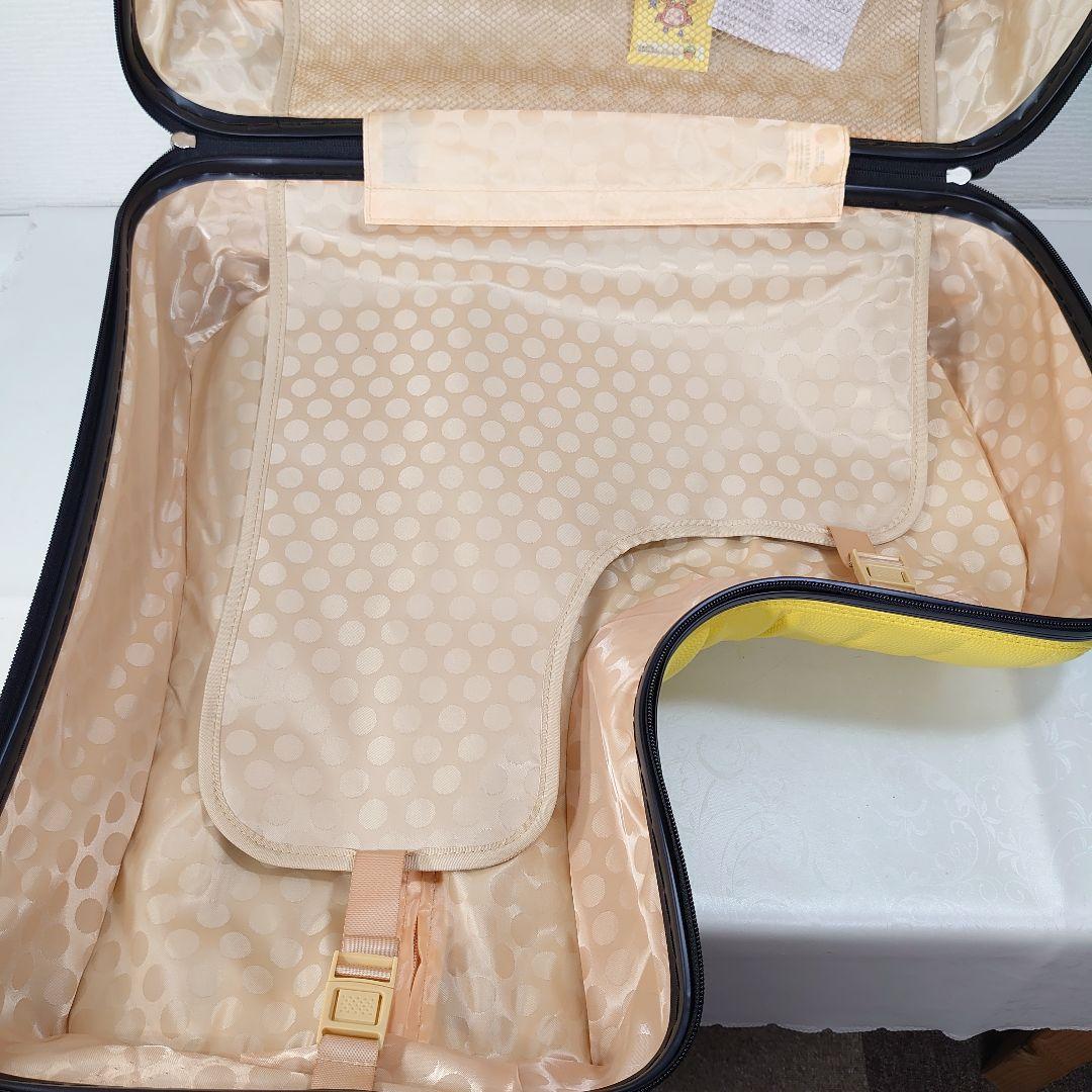 キッズトラベル 子供が乗れる キャリーケース クッションプラス イエロー