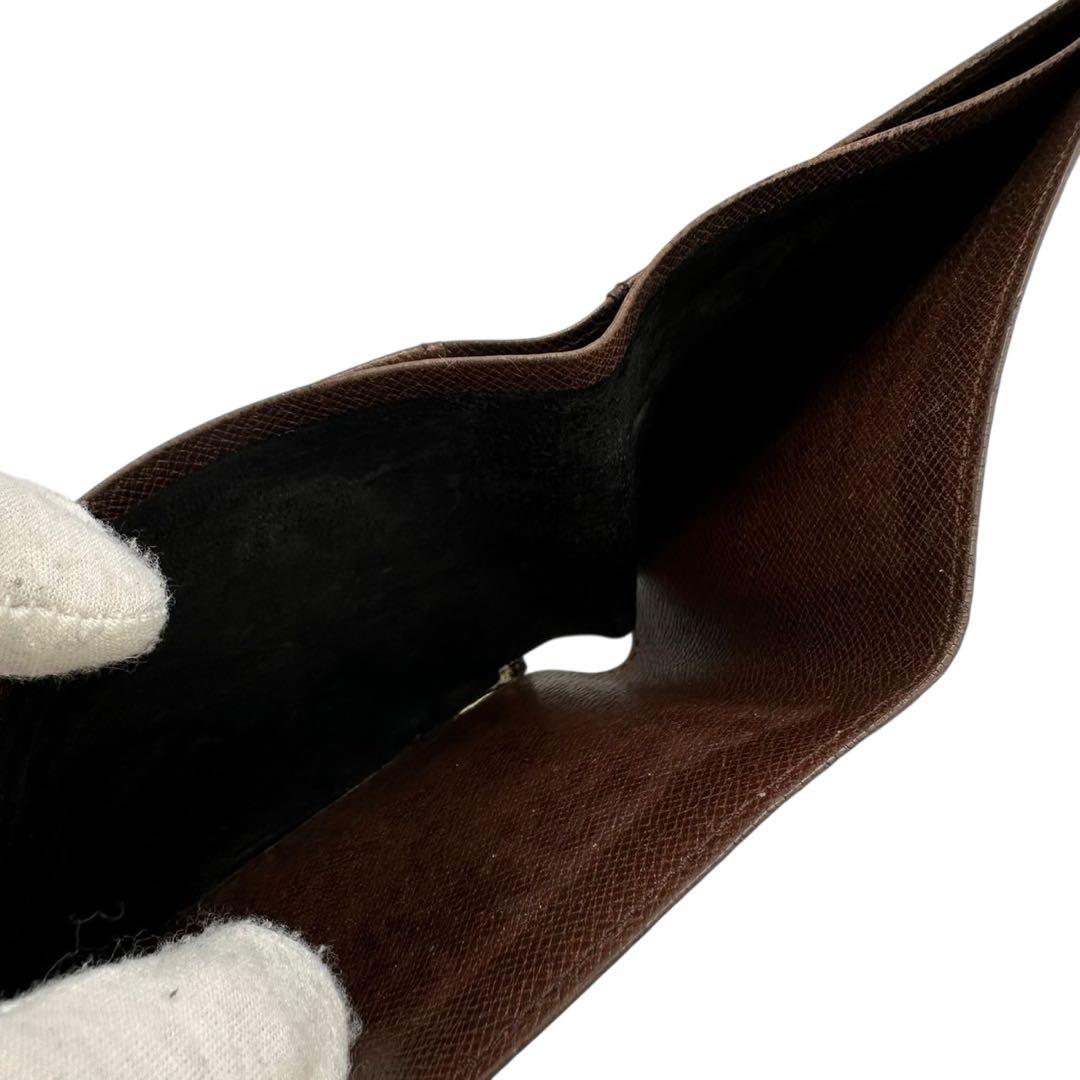 【美品】ルイヴィトン 二つ折り財布 ポルトフォイユ・ミュルティプル ダミエエベヌ