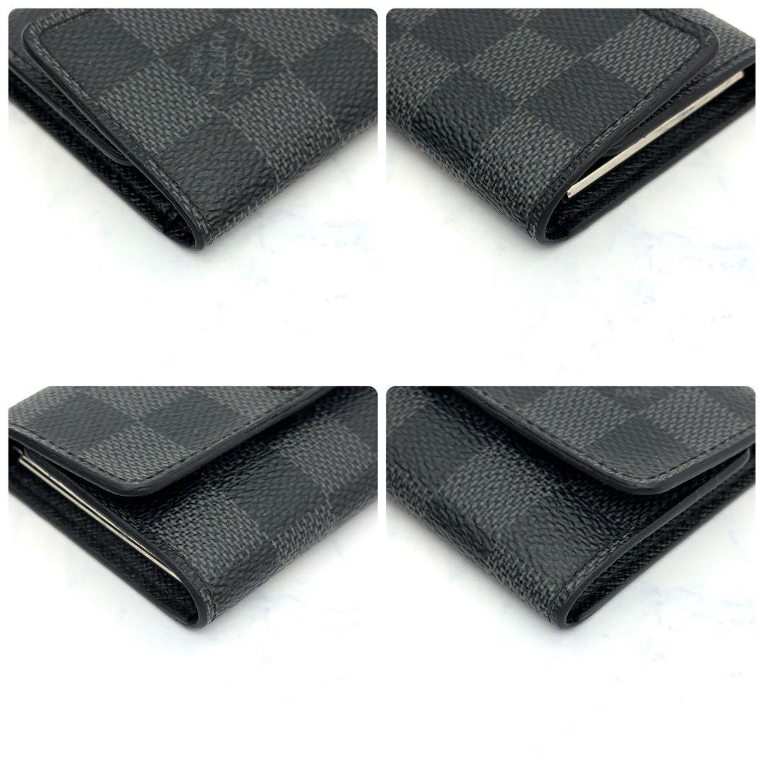 【新品級】ルイヴィトン キーケース ダミエ グラフィット ミュルティクレ6 黒