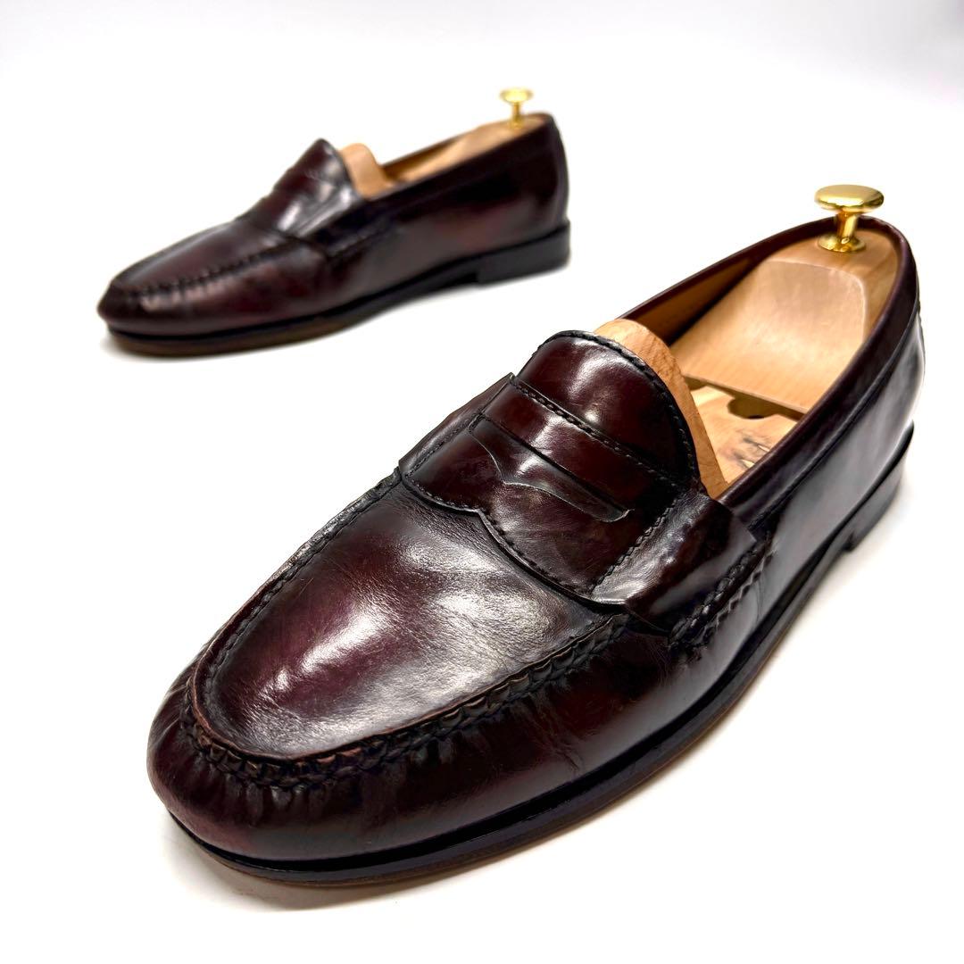 COLE HAAN ローファー バーガンディ ビジネスシューズ 本革 革靴
