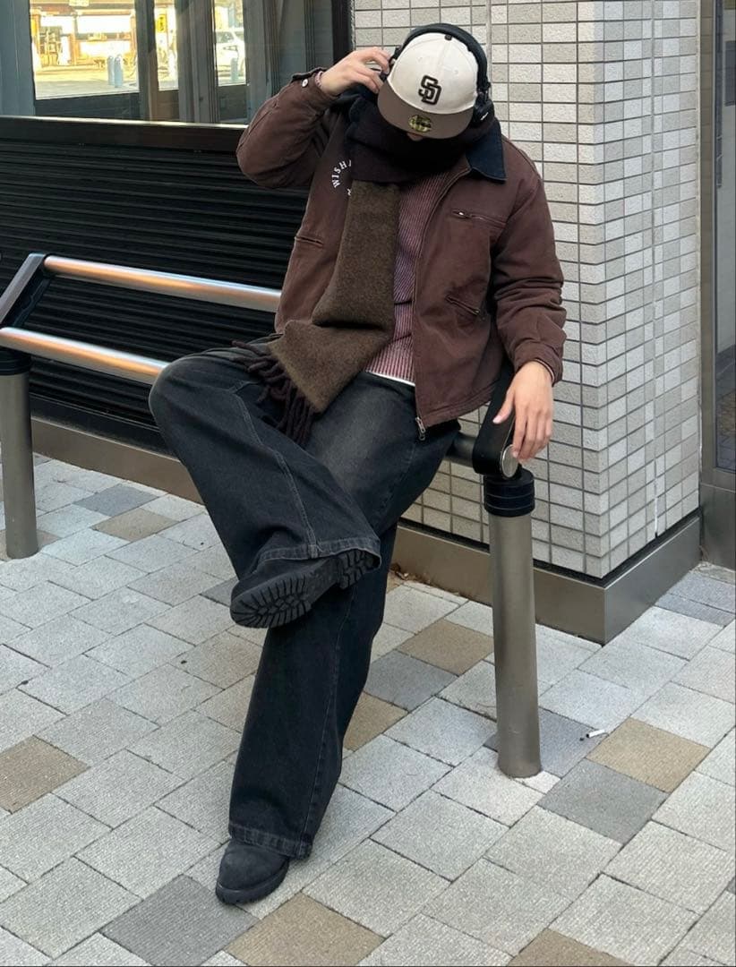 wishforever ドローコードヴィンテージライクショートダックジャケット