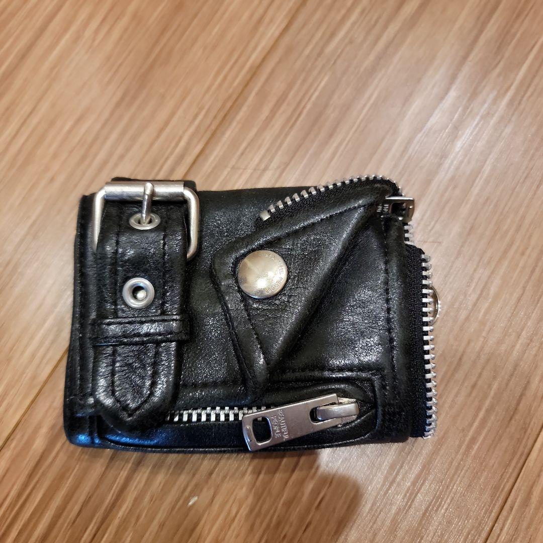 beautiful people ライダース レザーキーケース　ブラック