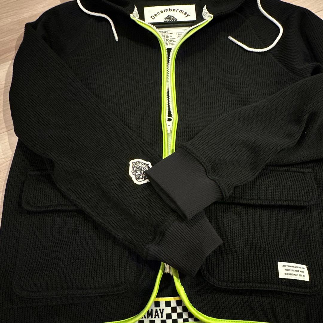 DECEMBERMAY ゴルフ パーカー フルジップ ワッフル フーディー　半額