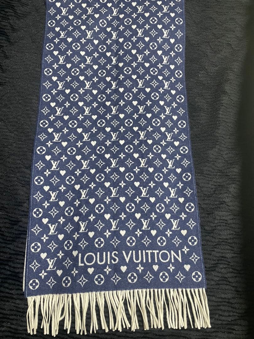超美品LOUIS VUITTON ルイ ヴィトン マフラー モノグラム