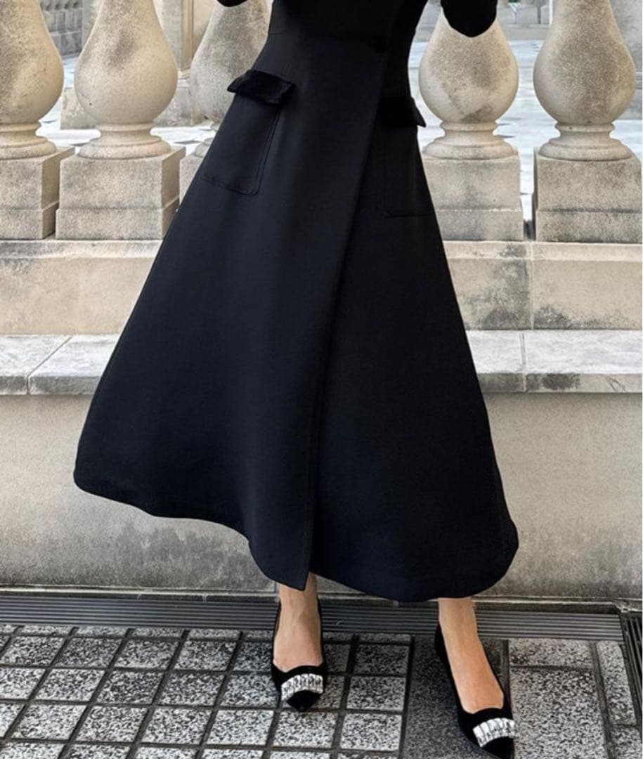 JENNE ブラックロングワンピース