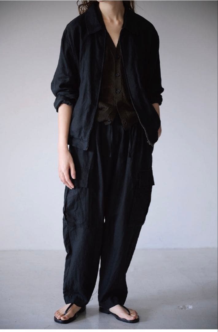 WIRROW リネンカーゴパンツ