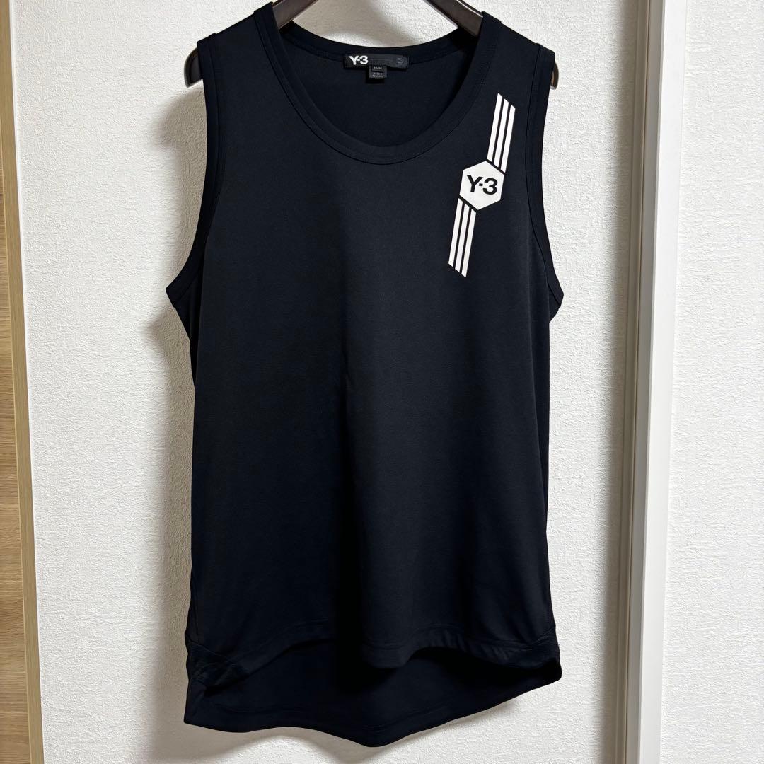【レア完売美品】Y-3 高機能ロゴタンクトップ ブラック M