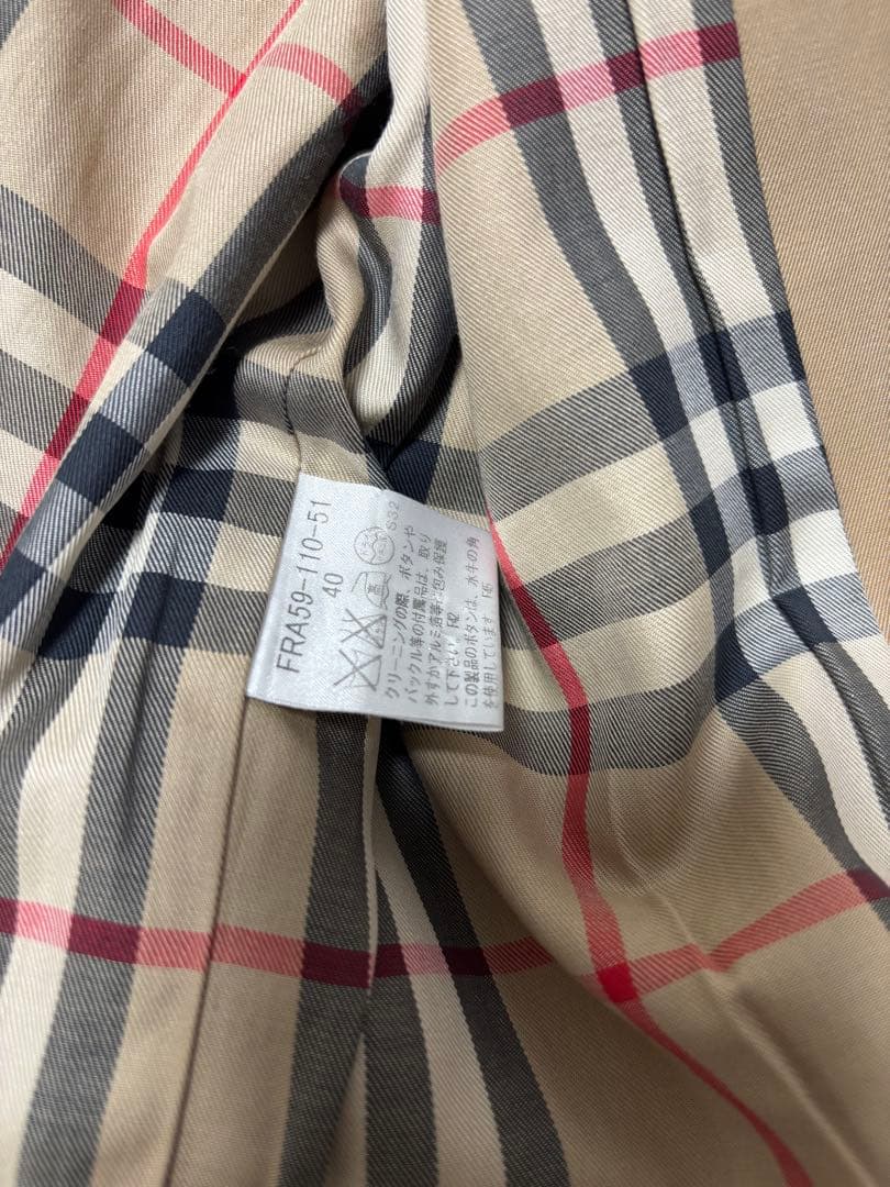 BURBERRY LONDON バーバリー　シングルトレンチコート　ベージュ40