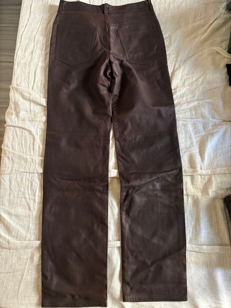 激レア　未使用　ポールスミス　ゴートレザー　山羊革　レザーパンツ　w31