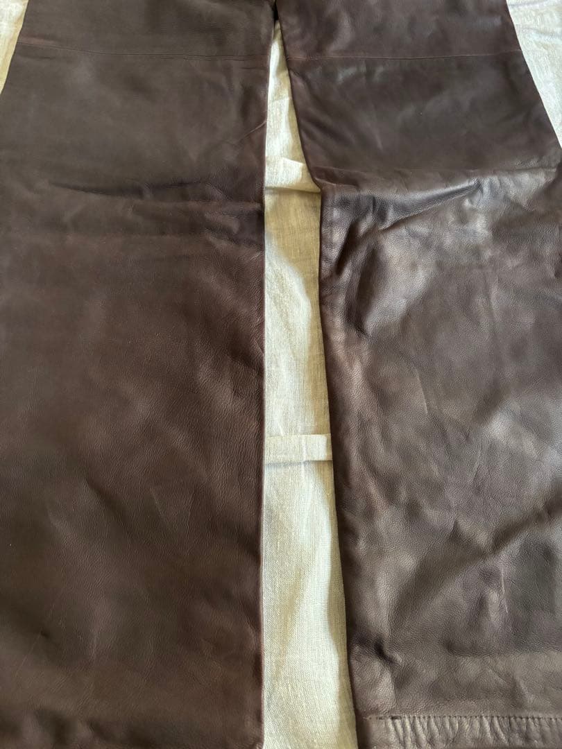 激レア　未使用　ポールスミス　ゴートレザー　山羊革　レザーパンツ　w31